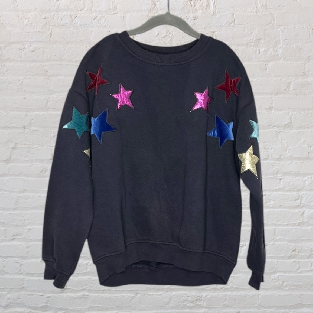 Zara Metallic Star Sweater